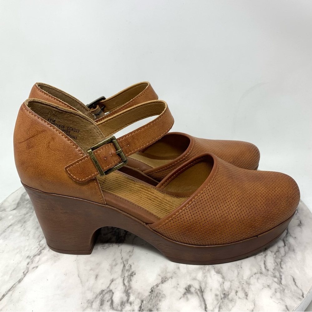 B.O.C. By Born Gia Mary Jane Platform Comfort Clogs 11 Boho Chunky Retro Artsy - Picture 2 of 16